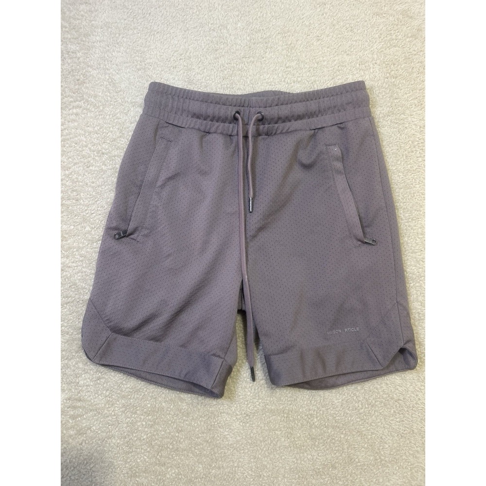 Maison Article Premium Essentials Kesh Shorts Men's‎ S Brownish Purple Casual